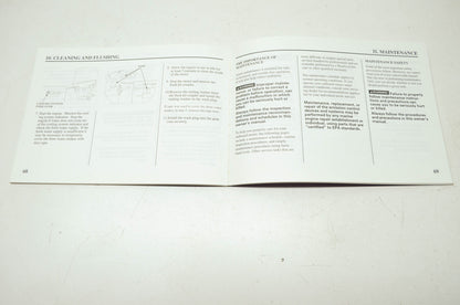 Honda Marine 2001 BF25A/30A Owner's Manual