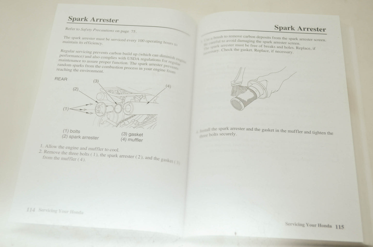 Honda 2005 TRX400EX Sportrax400EX Owner's Manual