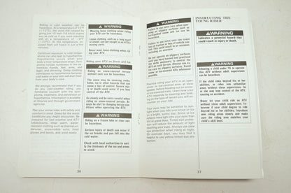 OEM Suzuki LT80 Owner's Manual