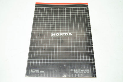 Honda Tiller FR600/FR800 Owner's Manual
