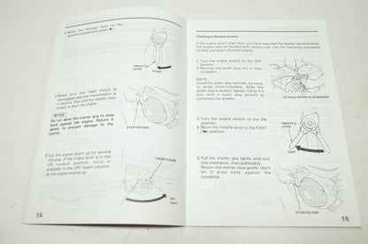 Honda Tiller FR600/FR800 Owner's Manual