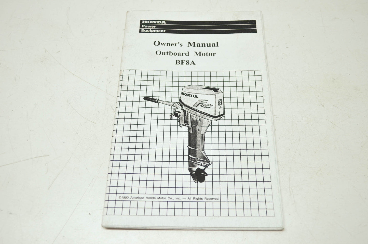 Honda 1990 Outboard Motor BF8A Owner's Manual