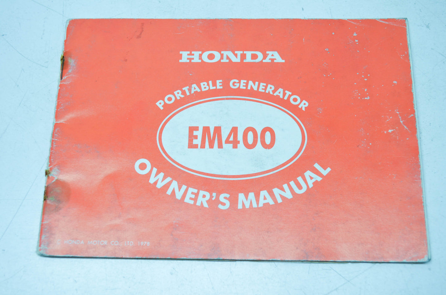 Honda Portable Generator EM400 Owner's Manual