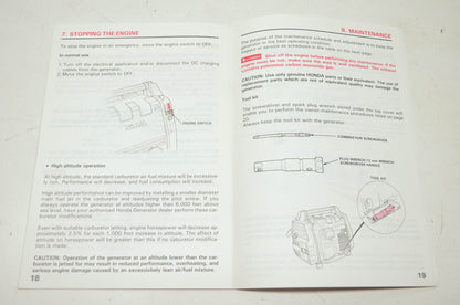 Honda EM650 Owner's Manual