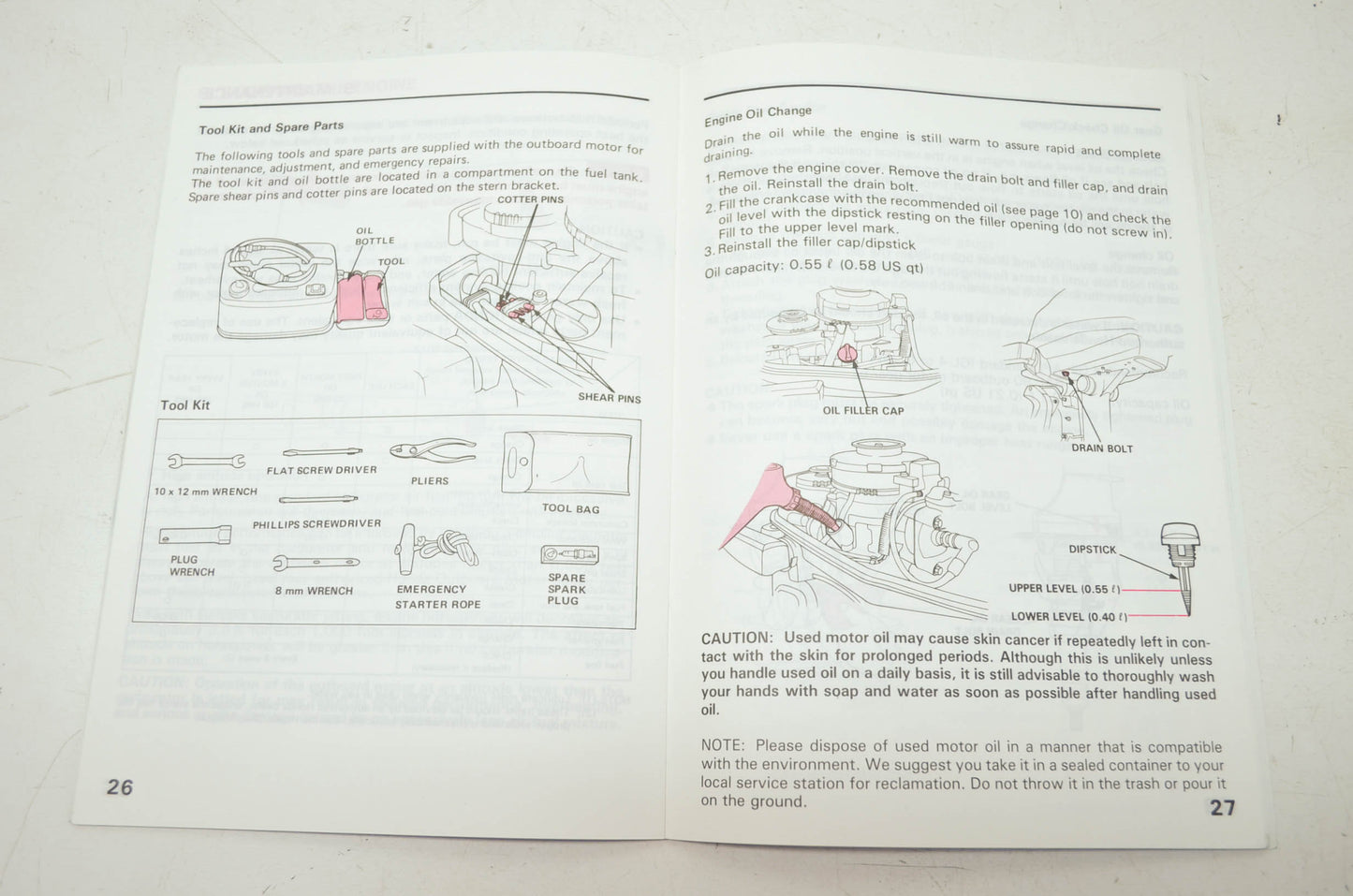 OEM Honda 31ZV1010 Owner's Manual BF50F