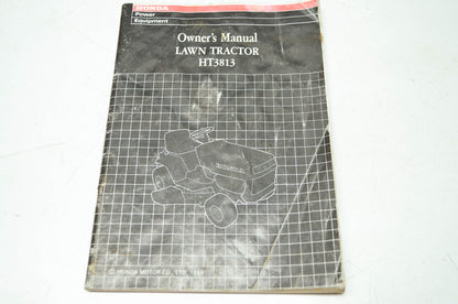 Honda 1986 Lawn Tractor HT3813 Owner's Manual