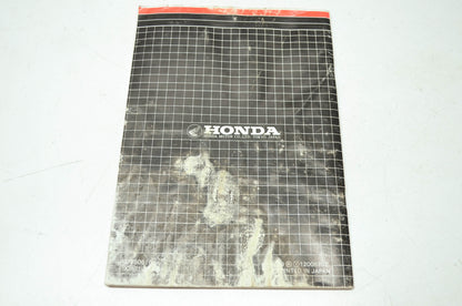 Honda 1986 Lawn Tractor HT3813 Owner's Manual