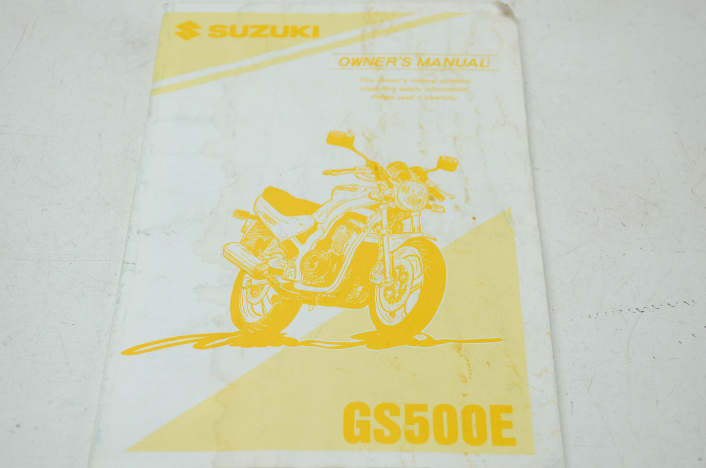 Suzuki GS500E Owner's Manual