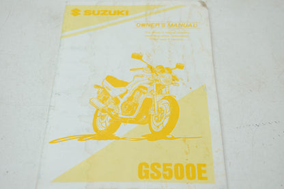 Suzuki GS500E Owner's Manual