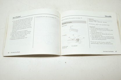OEM Honda 31KN4770 Owner's Manual XR100R-2 02 E