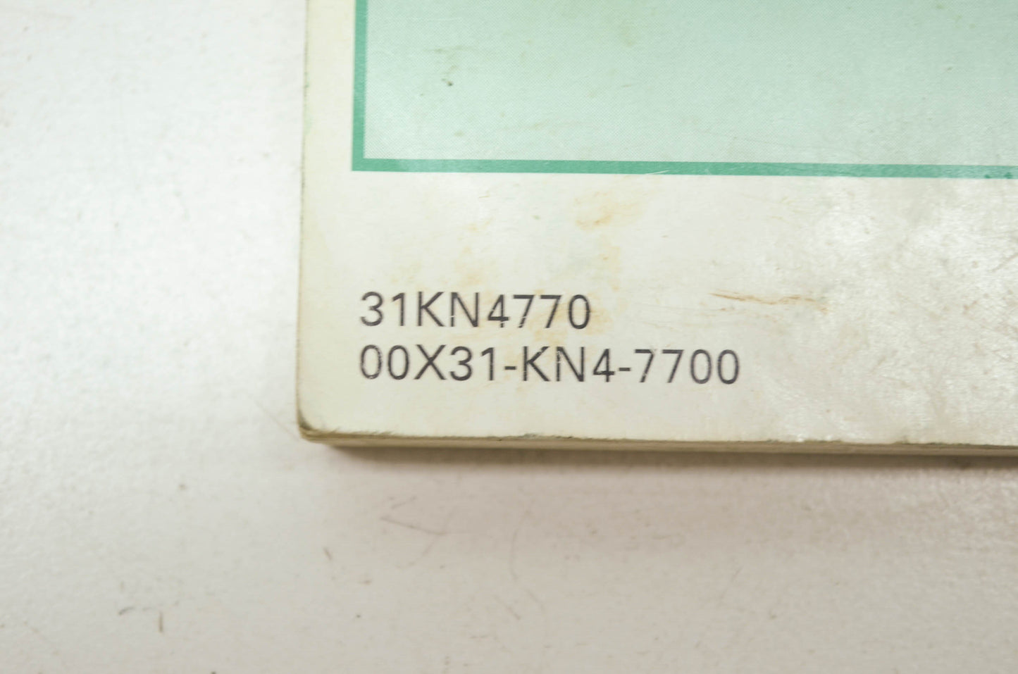 OEM Honda 31KN4770 Owner's Manual XR100R-2 02 E