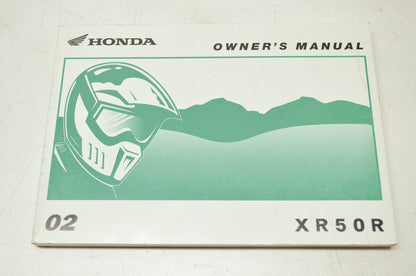 OEM Honda 31GEL620 Owner's Manual XR50R 02 E
