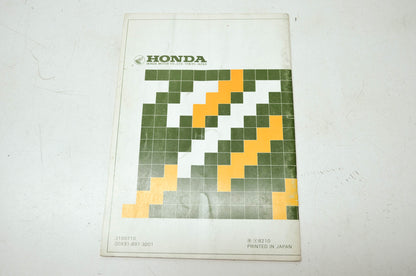 OEM Honda 3189710 Generator EM1600 Owner's Manual