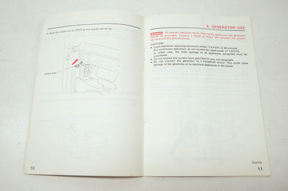 OEM Honda 3189710 Generator EM1600 Owner's Manual