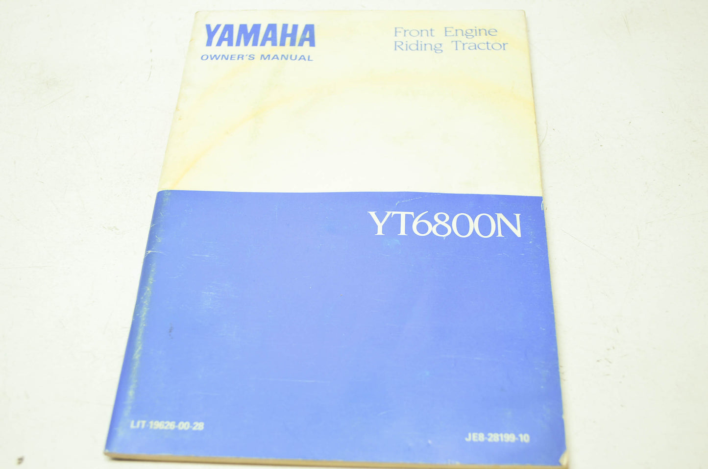 Yamaha Front Engine Riding Tractor YT6800N Owner's Manual