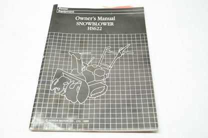 Honda Snowblower HS622 Owner's Manual