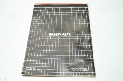 Honda Snowblower HS622 Owner's Manual