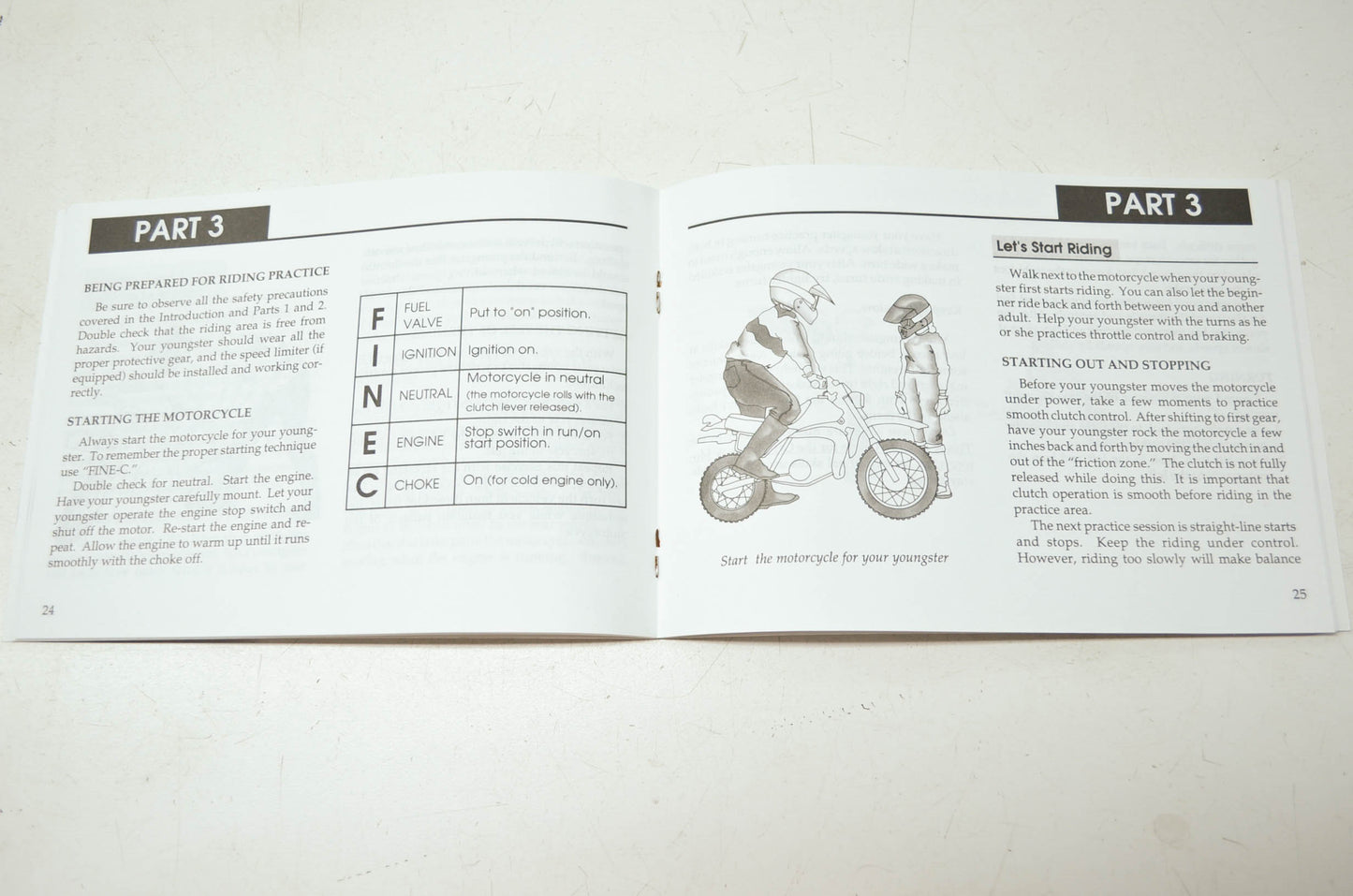 Honda 'Parents, Youngsters & Off-Highway Motorcycles'