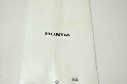 Honda Snowthrower HS520A HS520AS Owner's Manual
