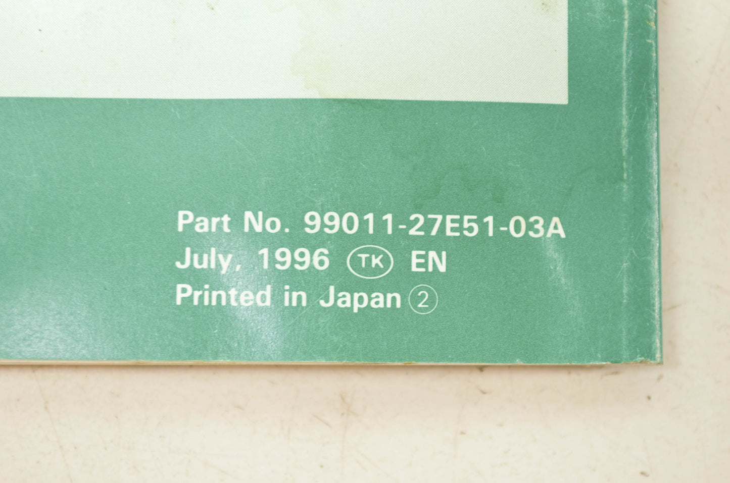 OEM Suzuki 99011-27E51-03A Owner's Manual GSF1200S/60