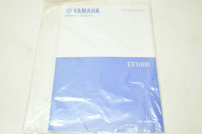 Yamaha Generator EF1000 Owner's Manual