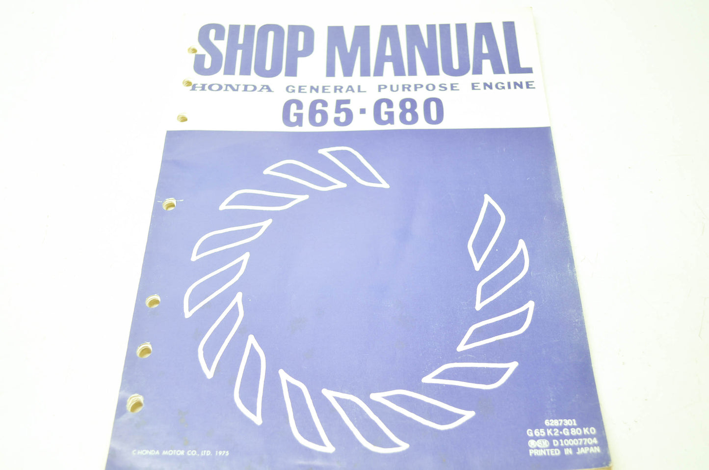 OEM Honda 6287301 Service Manual G65-G80