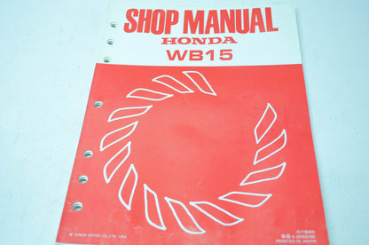 Honda WB15 Shop Manual