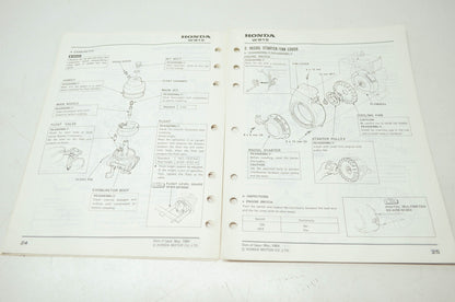 Honda WB15 Shop Manual