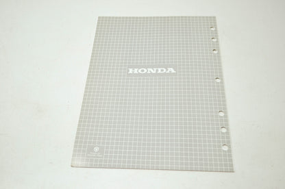 Honda Water Pump WB15 Shop Manual Supplement