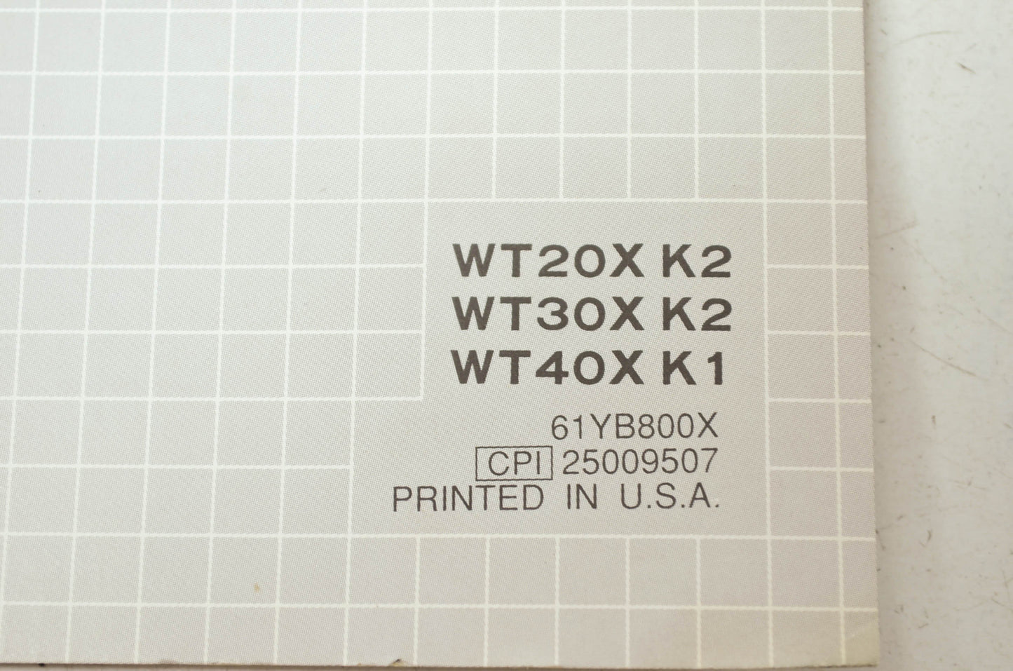 Honda Trash Pump WT20X WT30X WT40X Shop Manual Supplement