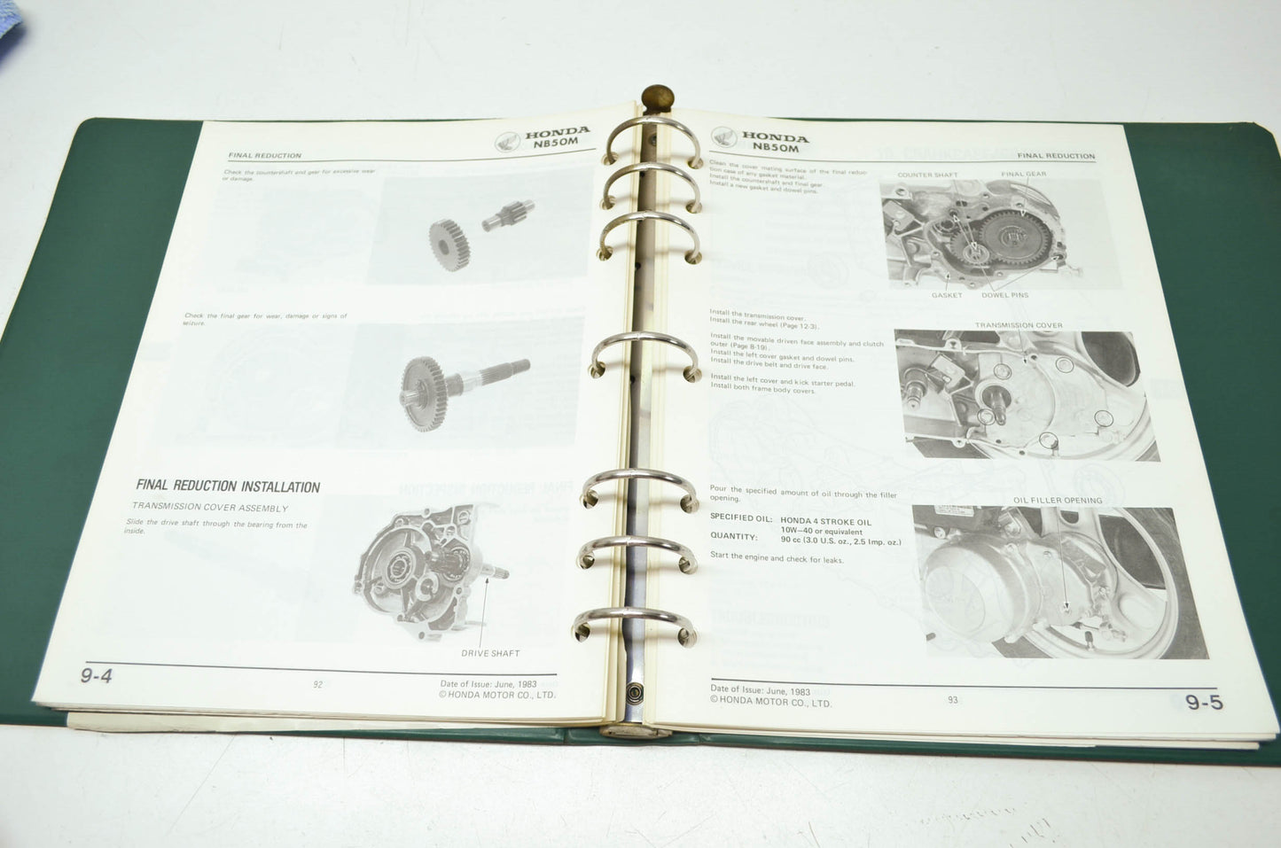 Honda 83-84 NB50M aero50 Shop Manual