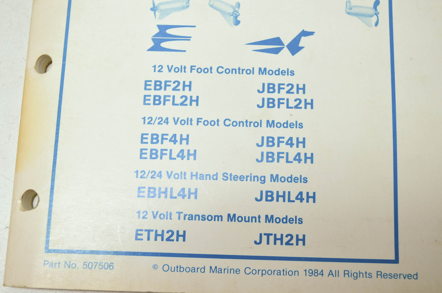 OMC Electric Models Service Manual