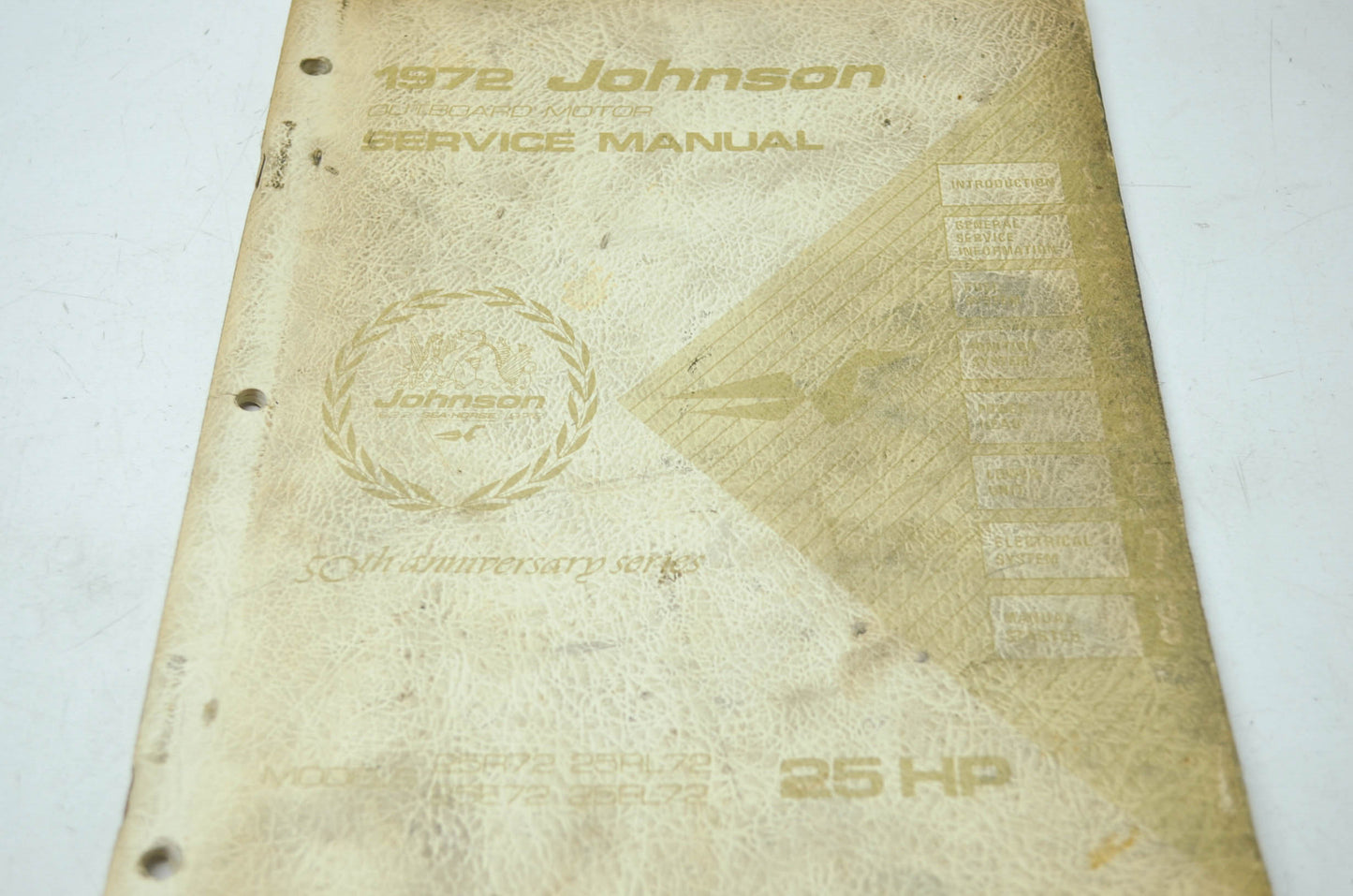Johnson 1972 Outboard Motor 25HP Models Service Manual