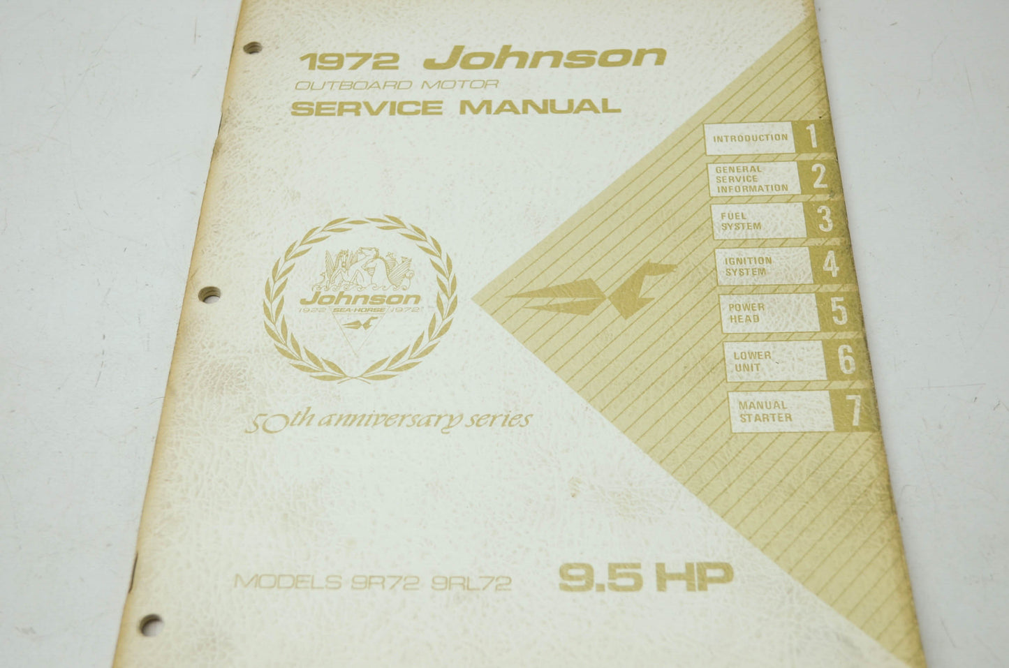Johnson 1972 Outboard Motor 9.5HP Models Service Manual