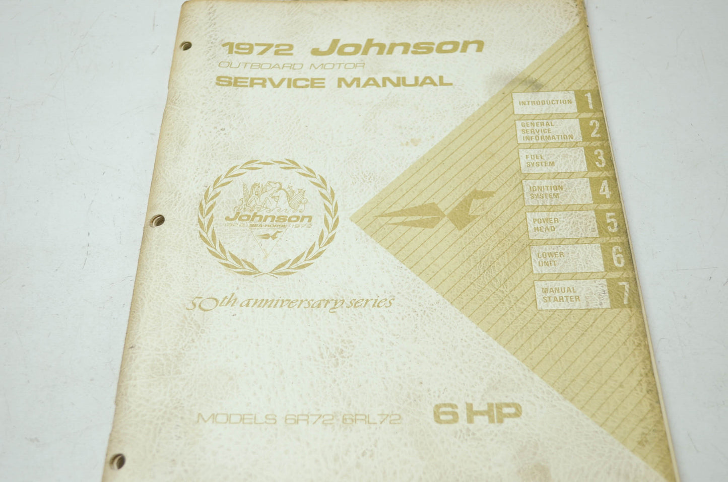 Johnson 1972 Outboard Motor 6HP Models Service Manual
