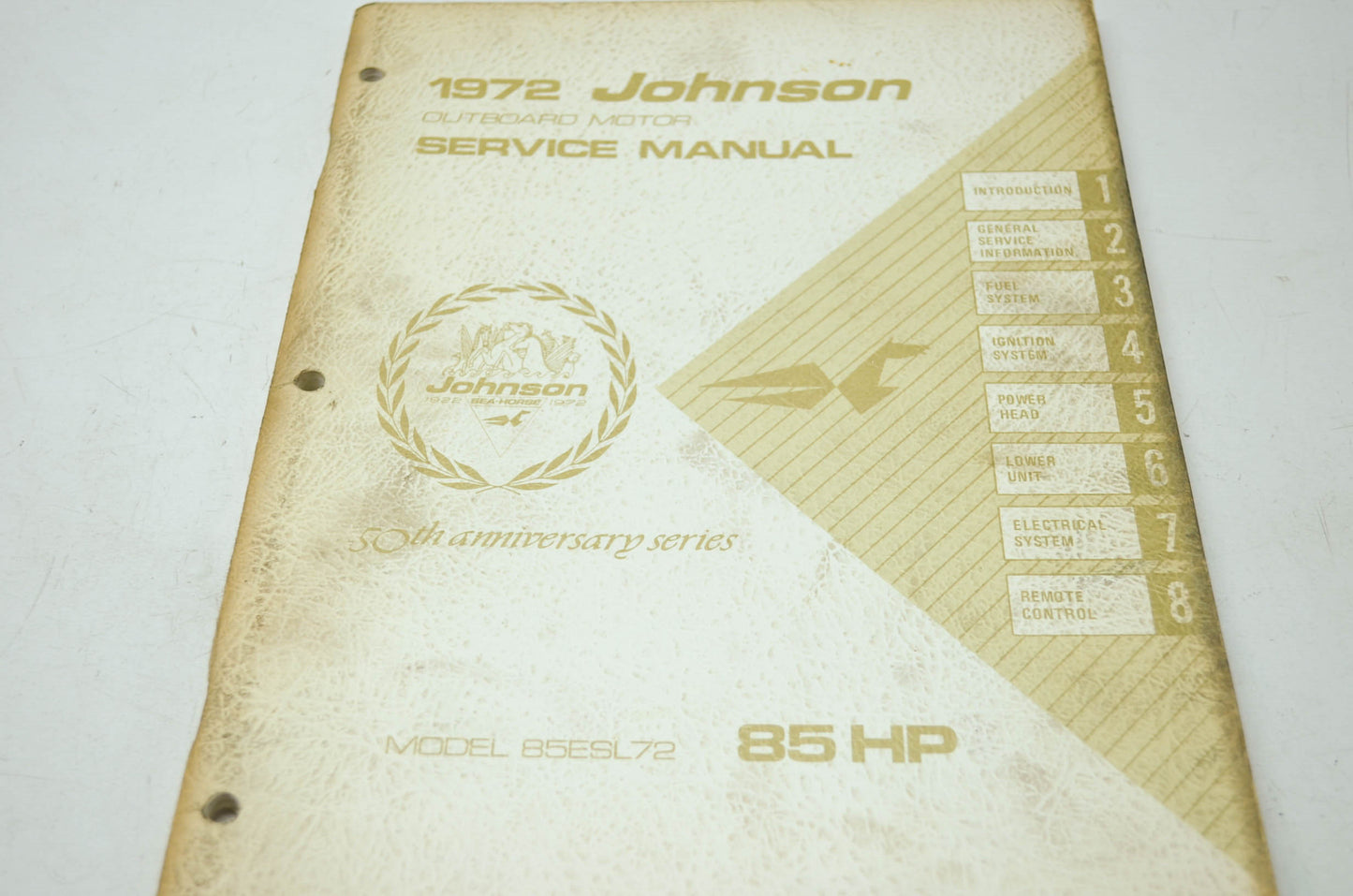 Johnson 1972 Outboard Motor 85HP Models Service Manual