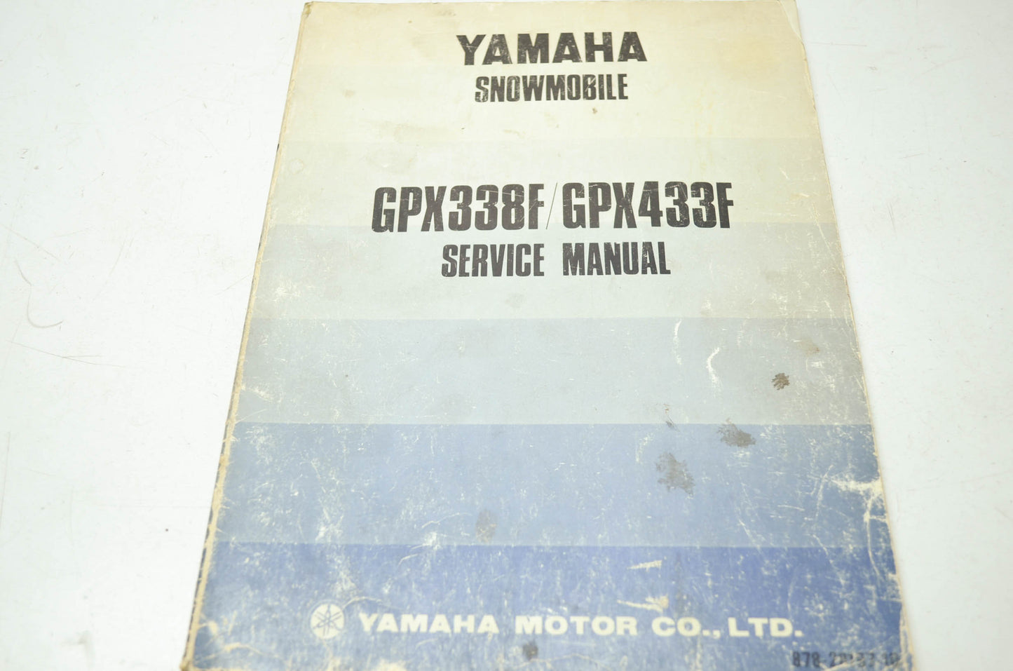 Yamaha Snowmobile GPX338F/GPX433F Service Manual