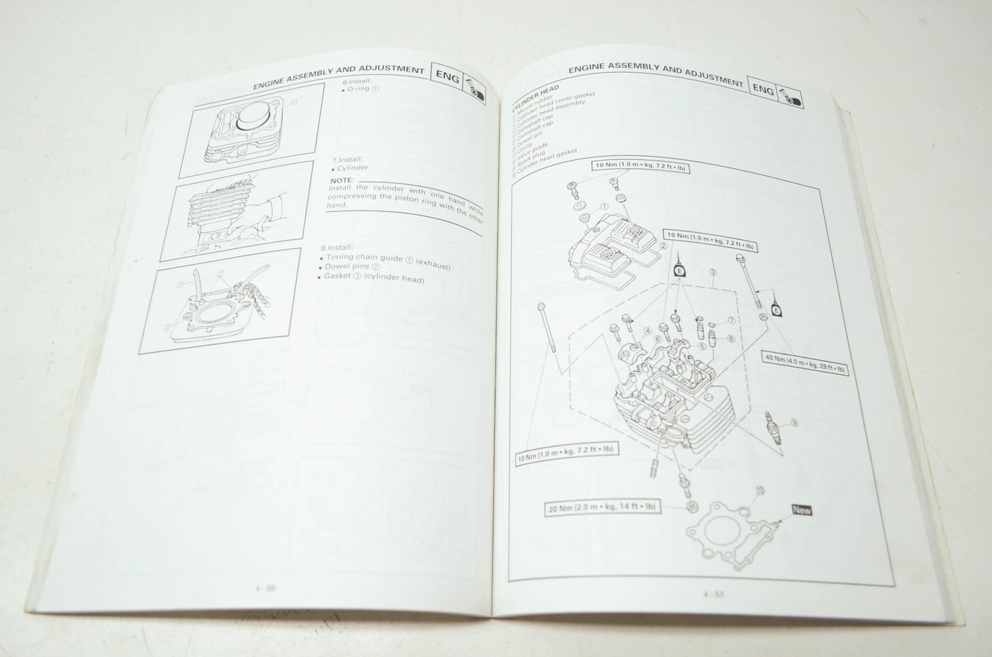 OEM Yamaha LIT-11616-12-57 TTR250L(C) - S(C) Service Manual