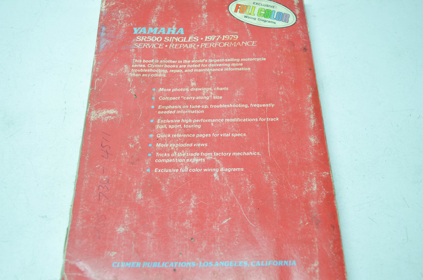 Clymer Yamaha 77-79 SR500 Singles Service Manual