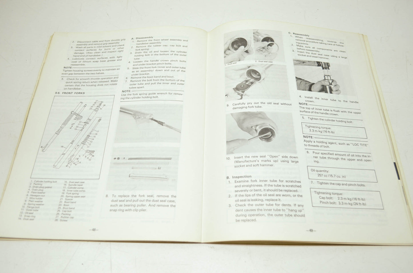 Yamaha DT250F Service Manual