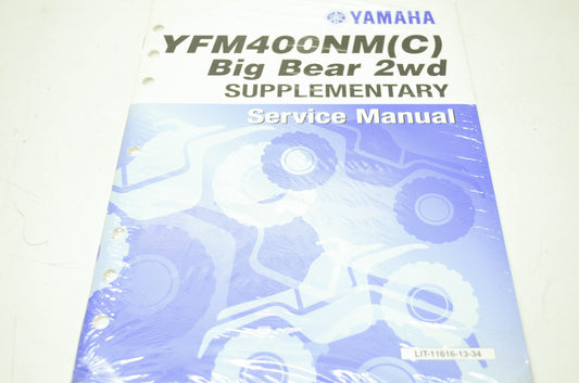 OEM Yamaha LIT-11616-13-34 YFM400NM-N(C) Big Bear Service Manual NOS