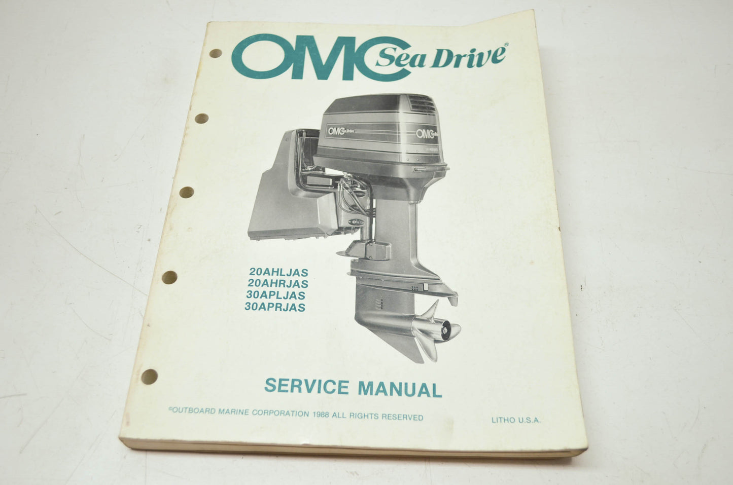 OMC SeaDrive JAS Models Service Manual