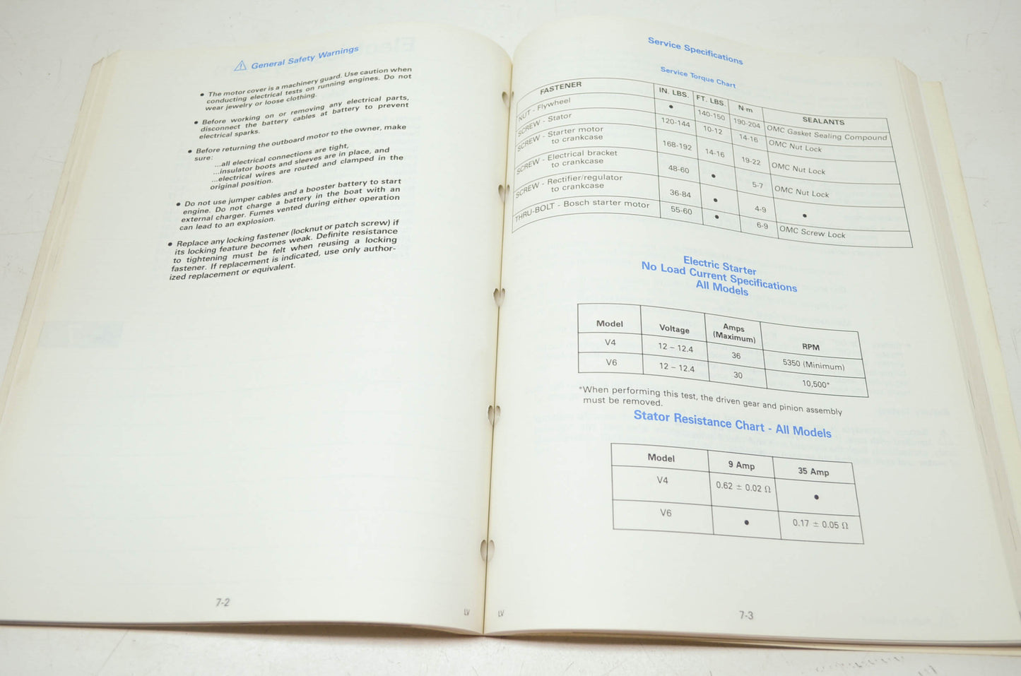 OMC SeaDrive JAS Models Service Manual