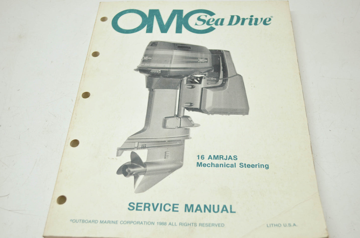 OMC SeaDrive 16 AMRJAS Mechanical Steering Service Manual