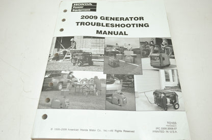 OEM Honda TO103 2009 Generator Troubleshooting Manual