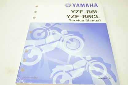 OEM Yamaha LIT-11616-12-62 Service Manual YZF-R6L(C) - P(C) SE NOS
