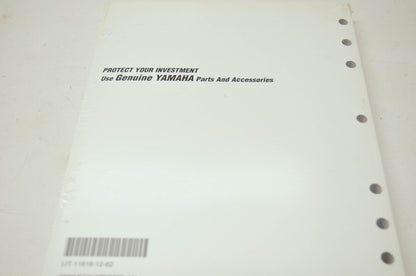 OEM Yamaha LIT-11616-12-62 Service Manual YZF-R6L(C) - P(C) SE NOS