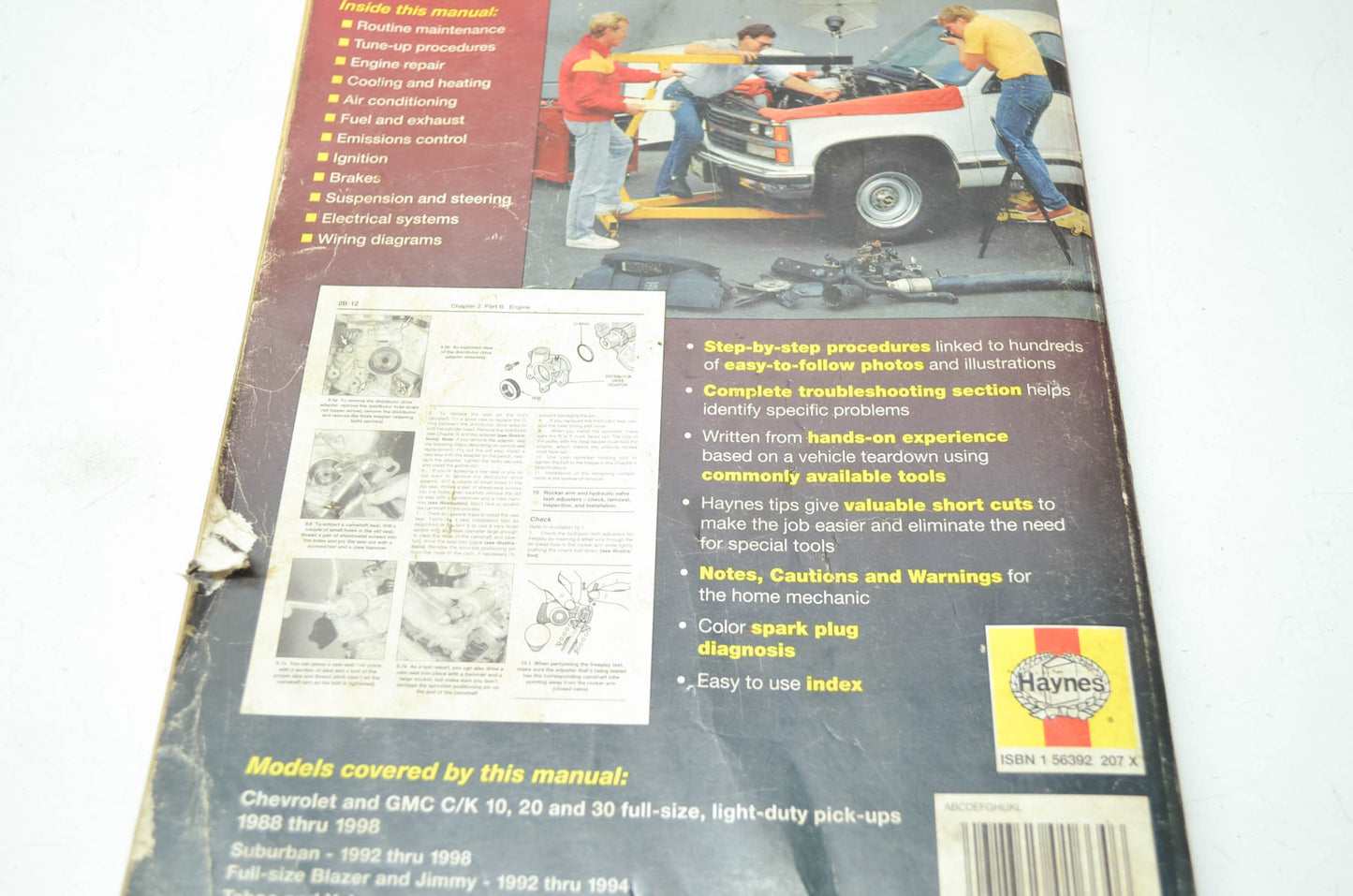 Haynes Chevrolet & GMC Pick-ups 88-98 2WD & 4WD Repair Manual
