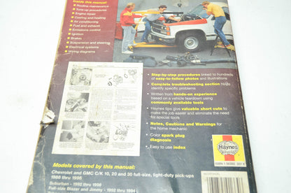 Haynes Chevrolet & GMC Pick-ups 88-98 2WD & 4WD Repair Manual