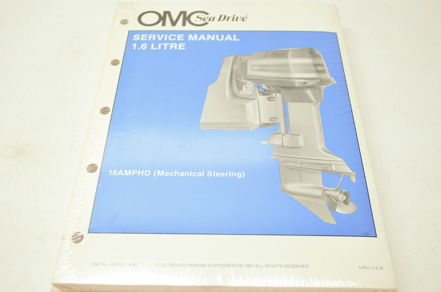 OMC Sea Drive 1.6 Litre 16AMPHD Service Manual